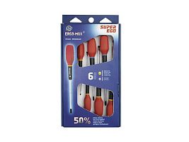 Набор отверток ERGO MAX 6 шт тип PHILLIPS (Эрго Макс) F20235000 SUPER-EGO