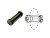 Запасная ось для трубореза INOX SUPER/ 701 D 1,1/4" 701011500 SUPER-EGO